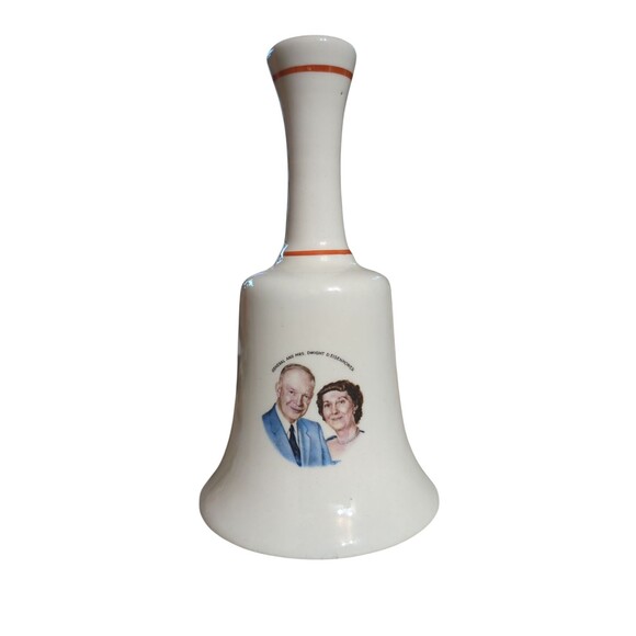 Vintage General and Mrs Dwight D Eisenhower Commemorative Bell - Picture 1 of 5